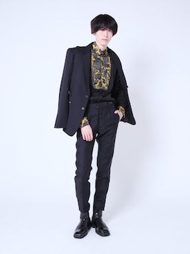 「JOHN LAWRENCE SULLIVAN（ジョンローレンスサリバン）のアイテム（ジャケット/アウター）」を使った、yukiさん（メンズ・180cm）の春コーディネート
