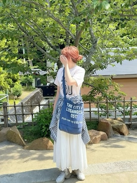 「GU（ジーユー）のアイテム（アクセサリー）」を使った、なのさん（レディース・159cm）の夏コーディネート