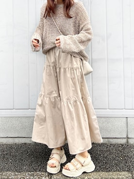 「classicalelf（クラシカルエルフ）のアイテム（オールインワン・サロペット）」を使った、マヤさん（レディース・151cm）の春コーディネート