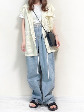 「Java（ジャバ）のアイテム」を使った、マヤさん（レディース・151cm）の夏コーディネート