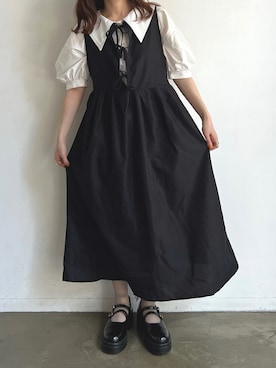 「Shoes in Closet（シューズインクローゼット）のアイテム（ドレスシューズ）」を使った、マヤさん（レディース・151cm）の夏コーディネート