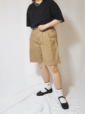 「WEGO（ウィゴー）のWEGO/ミニパールネックレス（ネックレス）」を使った、こーん。さん（レディース・166cm）の夏コーディネート