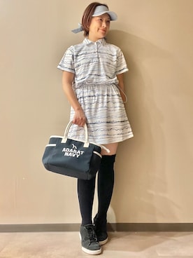 「adabat（アダバット）のアイテム」を使った、maicoさん（レディース・156cm）の夏コーディネート