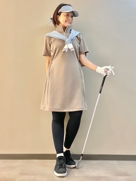「adabat（アダバット）の【ADABAT NAVY】ケーブルニットUVカーディガン（カーディガン/ボレロ、ブルー系）」を使った、maicoさん（レディース・156cm）の秋コーディネート
