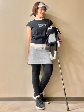 「adabat（アダバット）のアイテム」を使った、maicoさん（レディース・156cm）の夏コーディネート