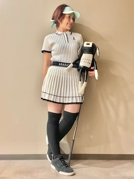 「ADABAT STREAM（アダバットストリーム）のアイテム」を使った、maicoさん（レディース・156cm）の夏コーディネート
