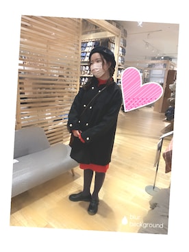 「SM2（エスエムツー）のアイテム（スリッポン）」を使った、かなさん（レディース・150cm）の冬コーディネート