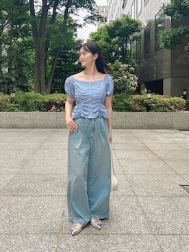 「PROPORTION BODY DRESSING（プロポーションボディドレッシング）のアイテム」を使った、fukaさん（レディース・161cm）の夏コーディネート