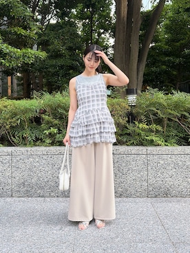 「PROPORTION BODY DRESSING（プロポーションボディドレッシング）のアイテム」を使った、fukaさん（レディース・161cm）の夏コーディネート