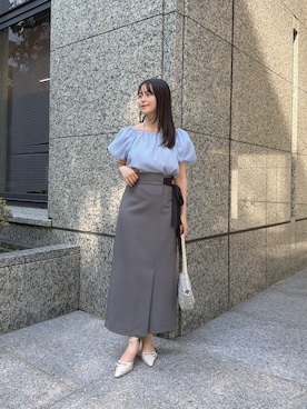 「PROPORTION BODY DRESSING（プロポーションボディドレッシング）のアイテム」を使った、fukaさん（レディース・161cm）の夏コーディネート