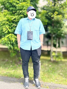 「H&M（エイチ・アンド・エム）のアイテム（キャップ）」を使った、moumouさん（メンズ・170cm）の春コーディネート