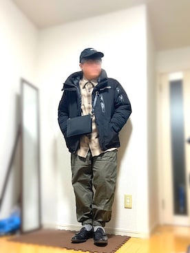 「MB（エムビー）のアイテム（バッグ）」を使った、moumouさん（メンズ・170cm）の秋コーディネート