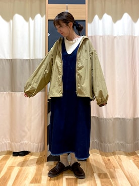 「サマンサモスモス」｜「アイテム（ブルゾン）」を使った、natsumeさん（レディース・162cm）の秋コーディネート