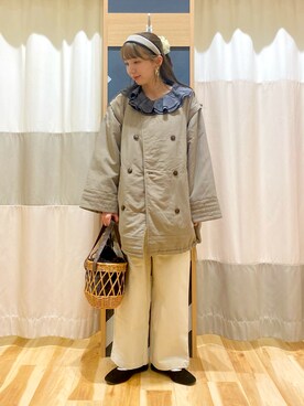 「Samansa Mos2（サマンサ モスモス）のアイテム（アクセサリー）」を使った、natsumeさん（レディース・162cm）の秋コーディネート