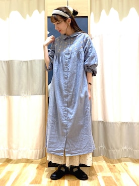 「Samansa Mos2（サマンサ モスモス）のアイテム（アクセサリー）」を使った、natsumeさん（レディース・162cm）の秋コーディネート