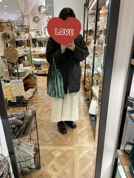 「select MOCA（セレクトモカ）のアイテム（その他アウター）」を使った、miiさん（レディース・158cm）の秋コーディネート