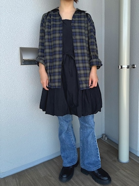 「アイテム（ワンピース/ドレス）」を使った、ochibiさん（レディース・143cm）の秋コーディネート