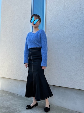 「ほめられ本命コーデ」｜「アイテム（パンプス）」を使った、Pentas🦋さん（レディース・163cm）の冬コーディネート