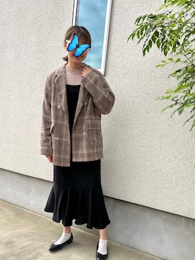 「apres jour（アプレジュール）のアイテム（ジャケット/アウター）」を使った、Pentas🦋さん（レディース・163cm）の秋コーディネート
