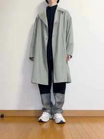 【極美品】アダムエロペ セミダブルオーバーコート KOMATSU ユニセックス ADAM ET ROPE'（アダムエロペ）の「【KOMATSU】セミダブル