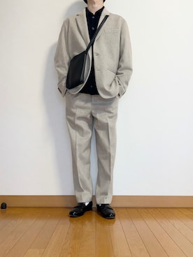 「ADAM ET ROPE'（アダムエロペ）のアイテム（テーラードジャケット）」を使った、NITAさん（メンズ・170cm）の春コーディネート