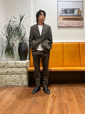 「アイテム（フォーマルスーツ/小物）」を使った、sonorin12さん（メンズ・168cm）の秋コーディネート