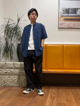 「HANES（ヘインズ）のアイテム」を使った、sonorin12さん（メンズ・168cm）の春コーディネート