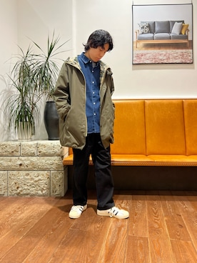 「Barbour（バブアー）の『別注』Barbour×DOORS　HOODED COAT（その他アウター）」を使った、sonorin12さん（メンズ・168cm）の秋コーディネート