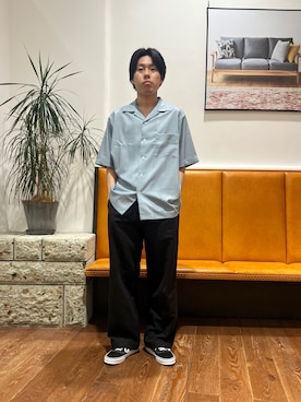 「FORK&SPOON（フォークアンドスプーン）のアイテム」を使った、園田 凜汰郎さん（メンズ・167cm）の夏コーディネート