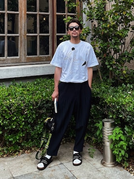 「休闲」｜DCさん（メンズ・178cm）の夏コーディネート
