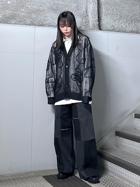 「re_k by JUNRED（レクバイジュンレッド）のアイテム（パンツ）」を使った、KONOMIさん（レディース・158cm）の春コーディネート