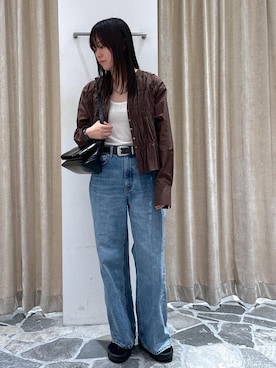 「SALON adam et rope'（サロン アダム エ ロペ）のアイテム」を使った、KONOMIさん（レディース・158cm）の夏コーディネート