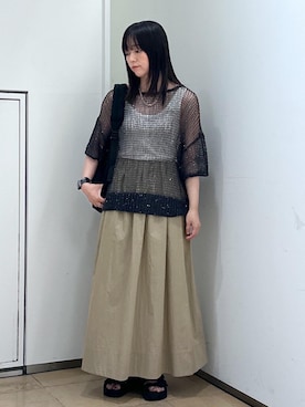 「アイテム（バックパック/リュック）」を使った、KONOMIさん（レディース・158cm・30代）の夏コーディネート