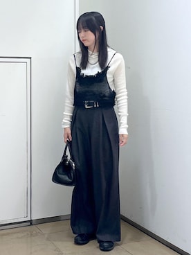 「アイテム（スラックス）」を使った、KONOMIさん（レディース・158cm・30代）の秋コーディネート
