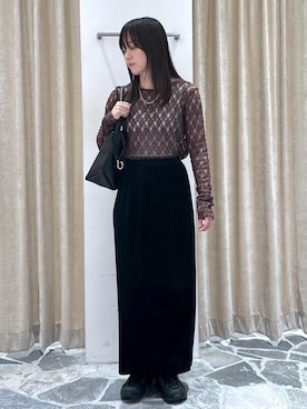 「SALON adam et rope'（サロン アダム エ ロペ）のアイテム」を使った、KONOMIさん（レディース・158cm）の夏コーディネート