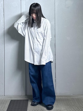 「JUNRED（ジュンレッド）のアイテム（パンツ）」を使った、KONOMIさん（レディース・158cm）の冬コーディネート