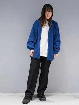 「JUNRED（ジュンレッド）のアイテム（スウェット）」を使った、KONOMIさん（レディース・158cm）の冬コーディネート