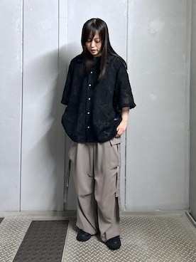 「JUNRED（ジュンレッド）のアイテム」を使った、KONOMIさん（レディース・158cm）の夏コーディネート