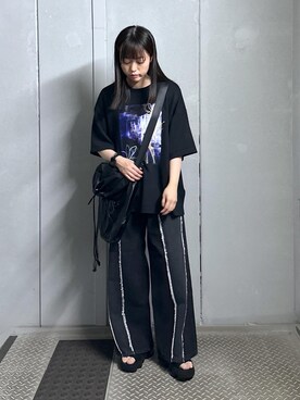 「JUNRED（ジュンレッド）のアイテム（バッグ）」を使った、KONOMIさん（レディース・158cm）の夏コーディネート