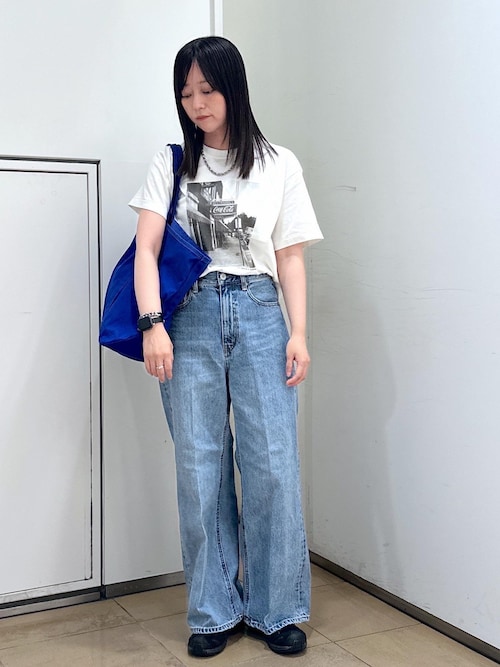 USAコットンセンタープレスバギーデニム［セットアップ対応］