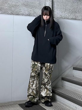 「re_k by JUNRED（レクバイジュンレッド）のアイテム（パンツ）」を使った、KONOMIさん（レディース・158cm）の冬コーディネート