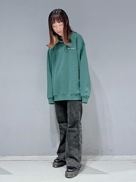 「JUNRED（ジュンレッド）のアイテム（スウェット）」を使った、KONOMIさん（レディース・158cm）の秋コーディネート