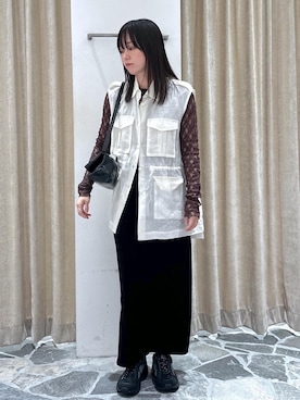 「SALON adam et rope'（サロン アダム エ ロペ）のアイテム」を使った、KONOMIさん（レディース・158cm）の夏コーディネート