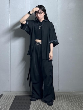 「JUNRED（ジュンレッド）のアイテム」を使った、KONOMIさん（レディース・158cm）の夏コーディネート
