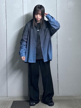 「JUNRED（ジュンレッド）のアイテム（パンツ）」を使った、KONOMIさん（レディース・158cm）の冬コーディネート