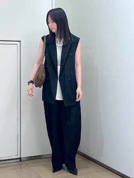 「アイテム（タンクトップ）」を使った、KONOMIさん（レディース・158cm・30代）の夏コーディネート