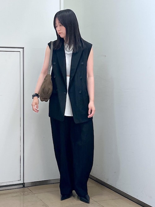 セール】ウールナイロンワッシャージレ（ベスト）｜SALON adam et rope