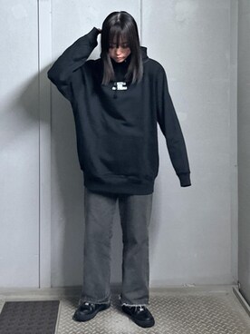 「JUNRED（ジュンレッド）のアイテム（トップス）」を使った、KONOMIさん（レディース・158cm）の冬コーディネート