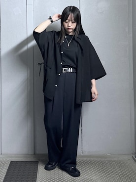 「JUNRED（ジュンレッド）のアイテム」を使った、KONOMIさん（レディース・158cm）の夏コーディネート