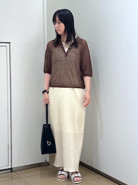 「アイテム（ワンピース/ドレス）」を使った、KONOMIさん（レディース・158cm・30代）の夏コーディネート